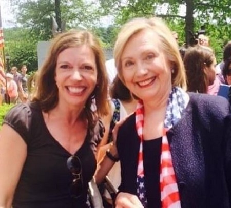 Evelyn Farkas with the 67th United States Secretary Of State Hillary Clinton